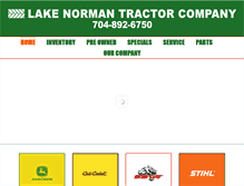Tablet Screenshot of lakenormantractor.com